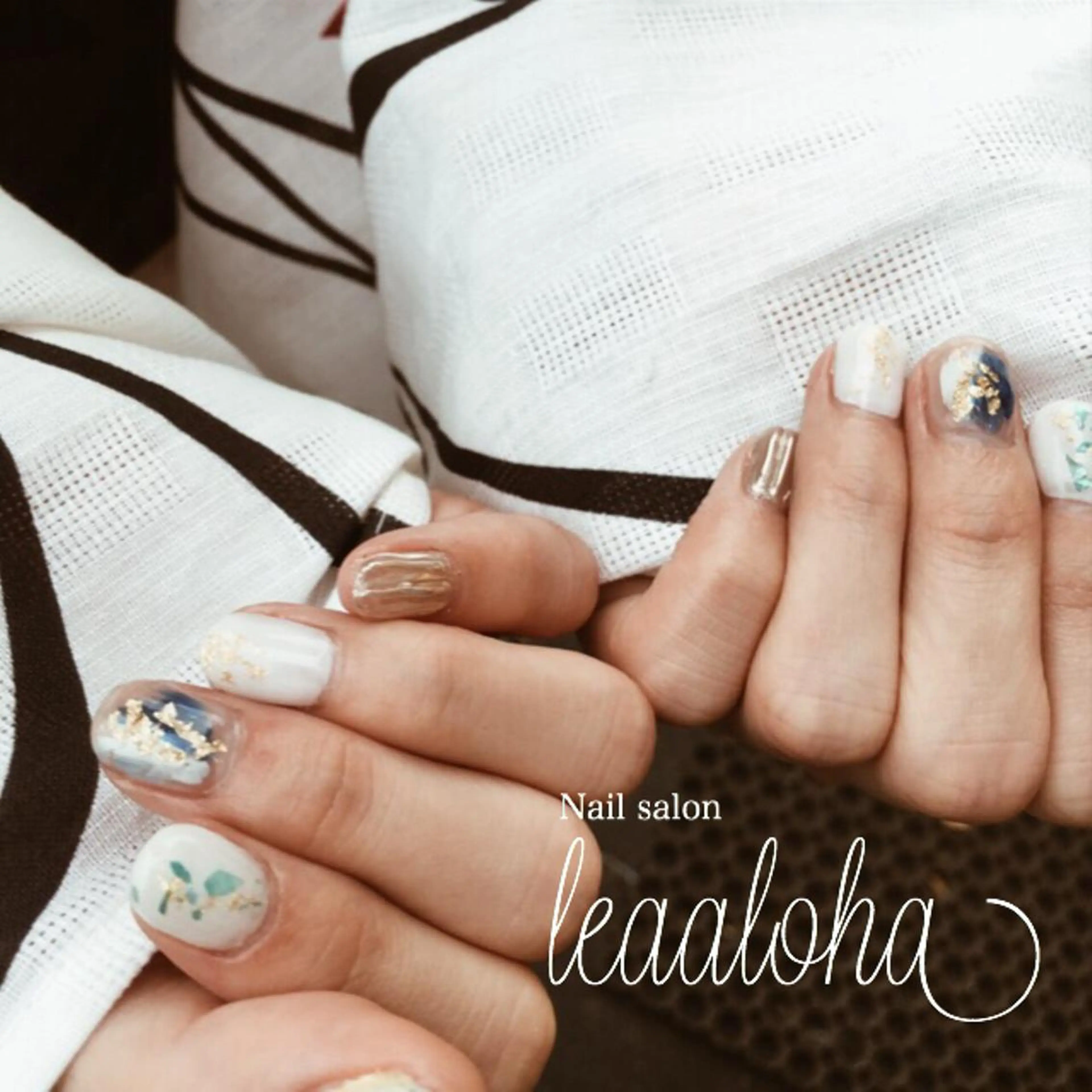 ネイル アートネイル ブラウン クリアネイル フットネイル ジェルネイル leaaloha　byBROWN HAIR所属・レアアロハ宇都宮 /ネイル.脱毛のネイルデザイン