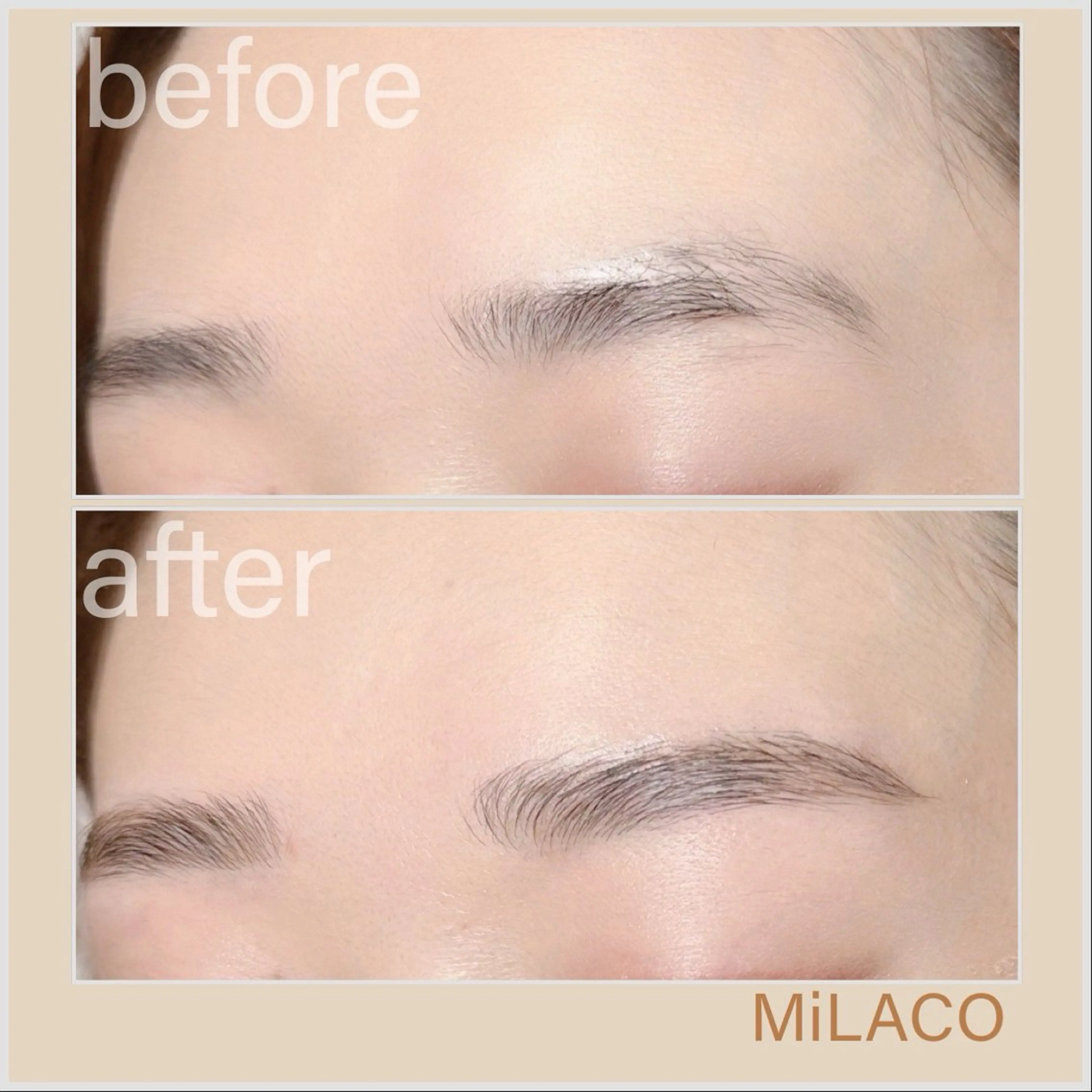 アイブロウ ハリウッドブロウリフト 眉毛ワックス脱毛 MiLACO❁ 【ミラコ】の眉毛・アイブロウイメージ