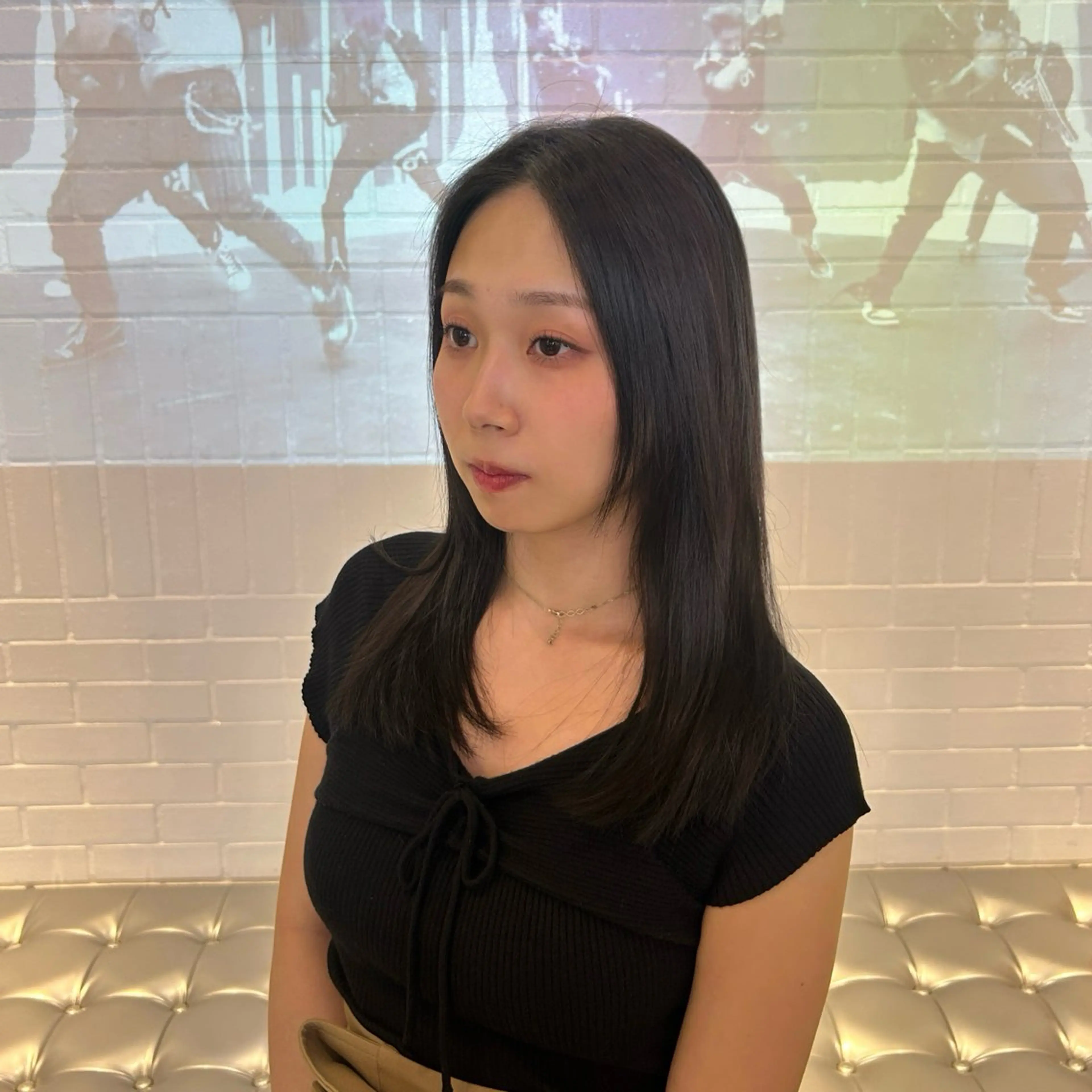ミディアム カラー ヘアカラー トリートメント ✨うる艶/ブリーチ✨ 𝓡𝒖𝓷𝐚💋のヘアスタイル