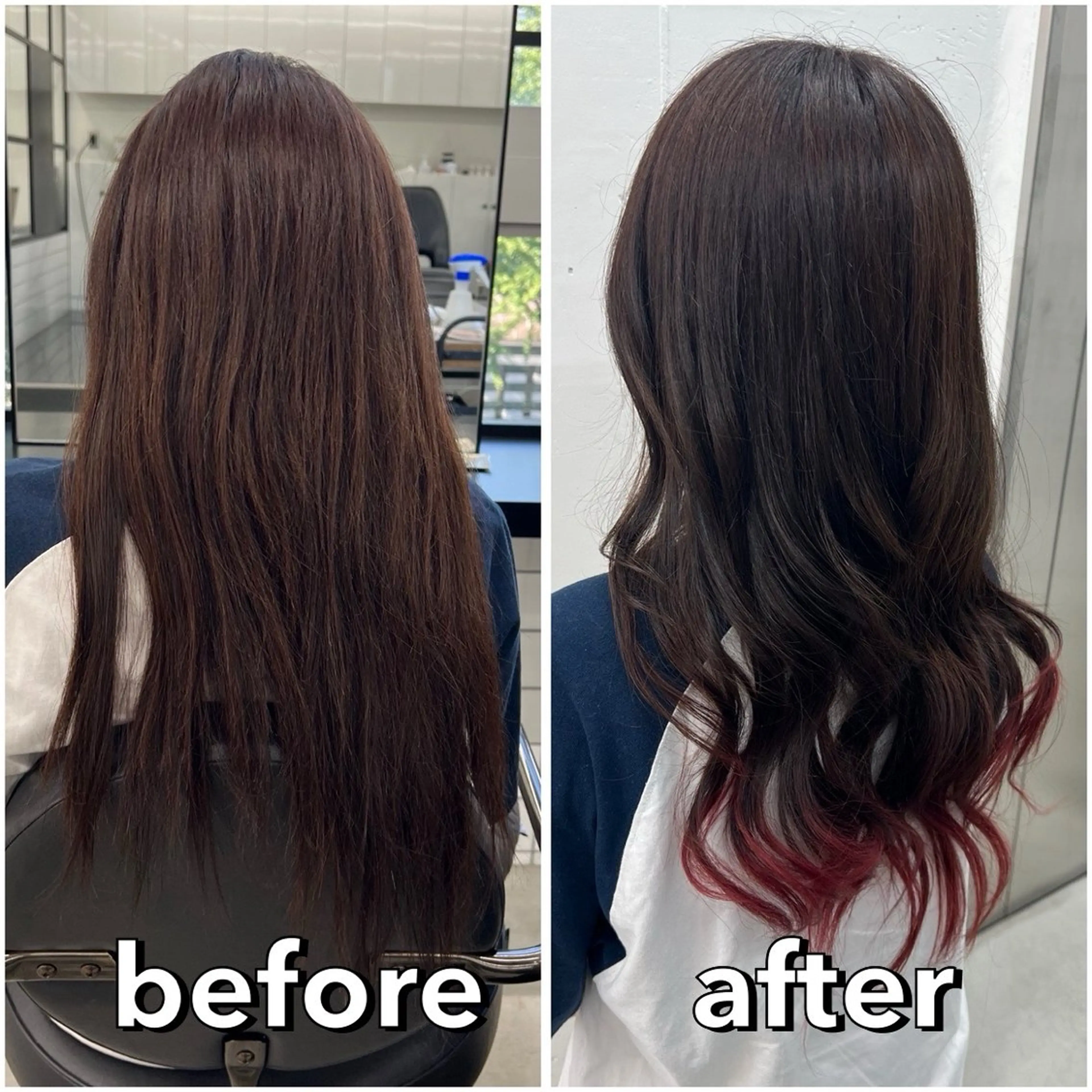ロング カラー 学生 ヘアカラー トリートメント あすか JILLSTUDIOのヘアスタイル