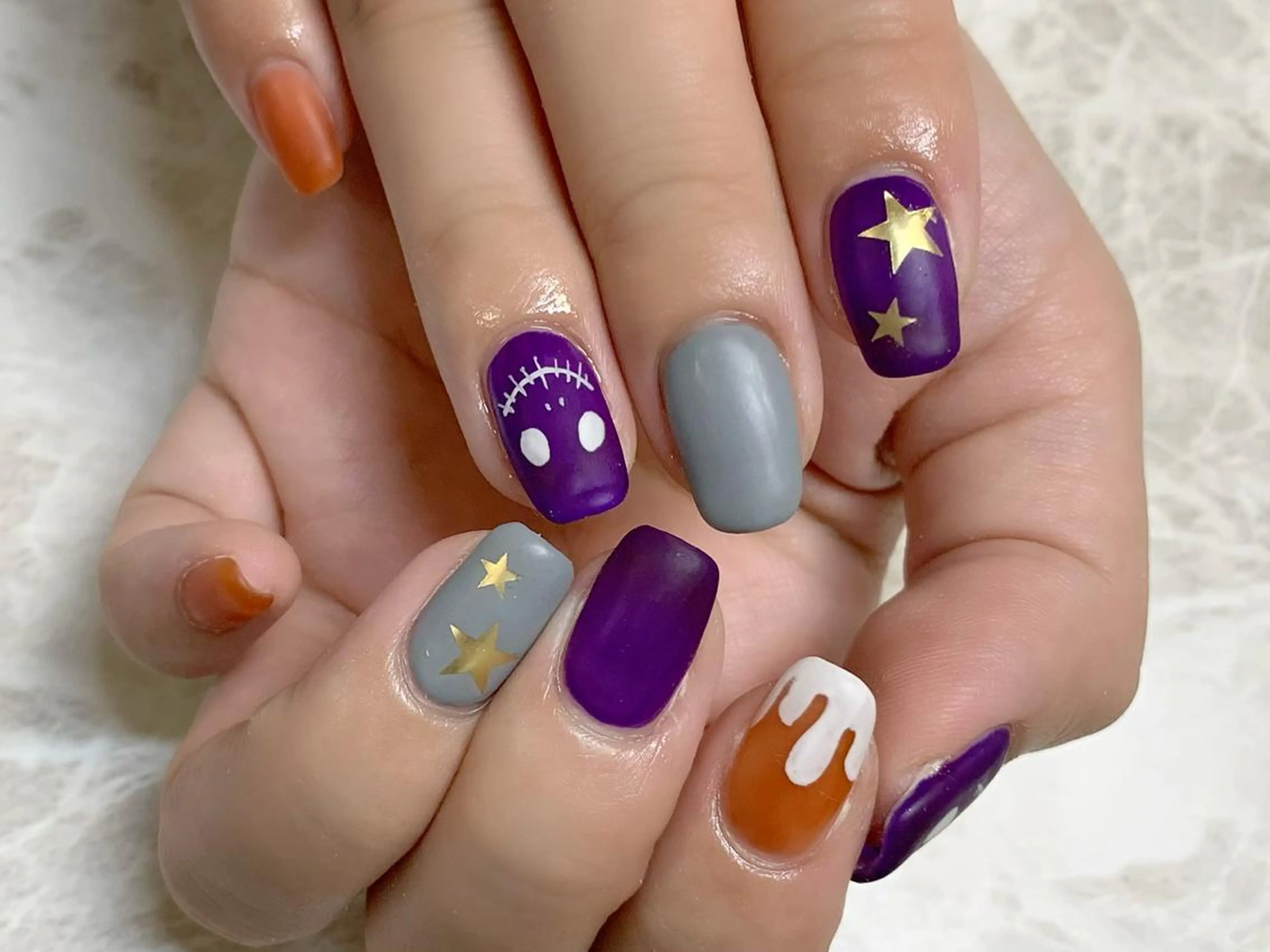 ネイル ジェルネイル ハロウィン ハンドネイル Viva Joie所属・Viva Joieのネイルデザイン