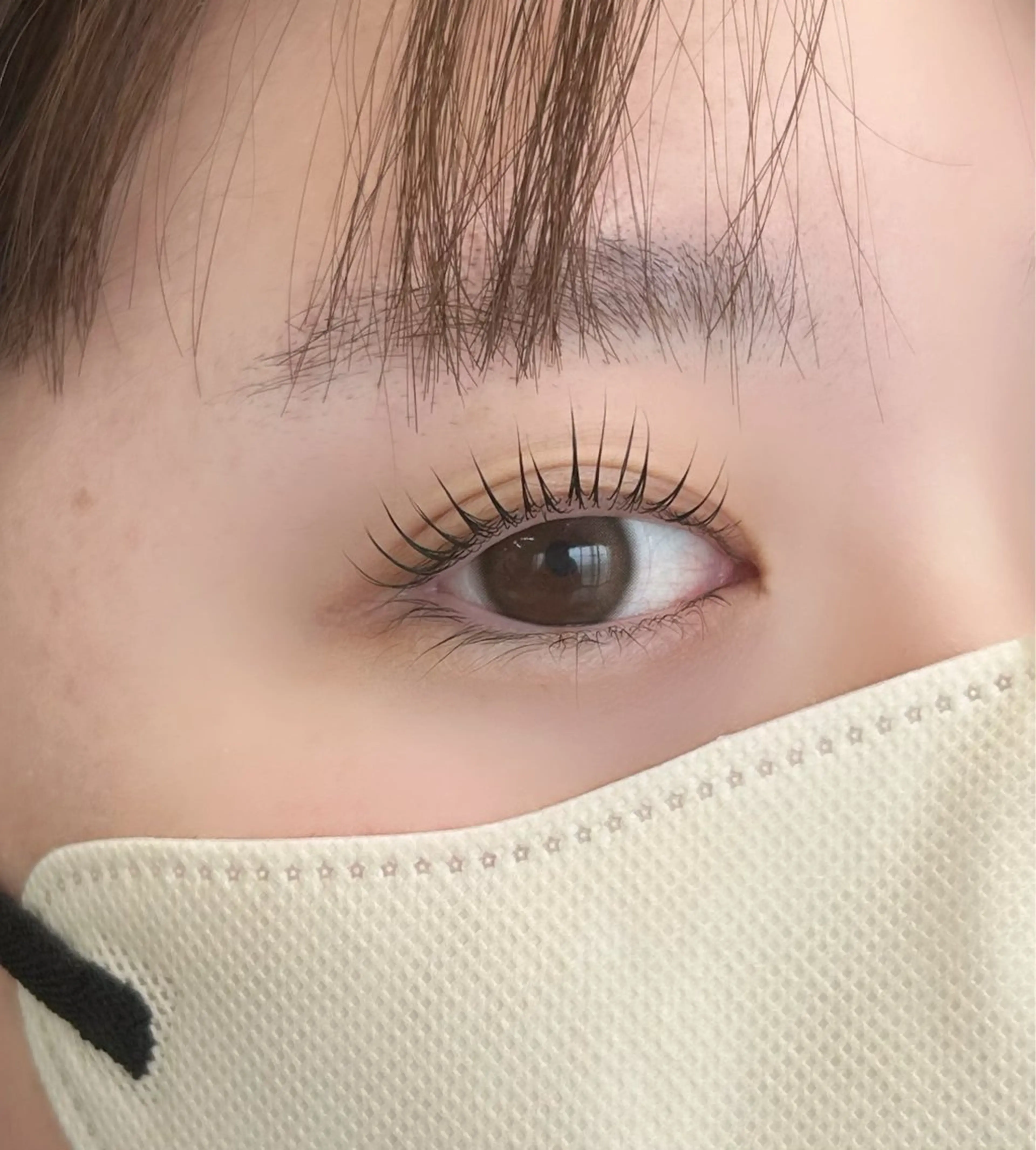 上下まつ毛　ダメージレスまつ毛パーマ（ケラチンT r付）➕束感仕上げの写真