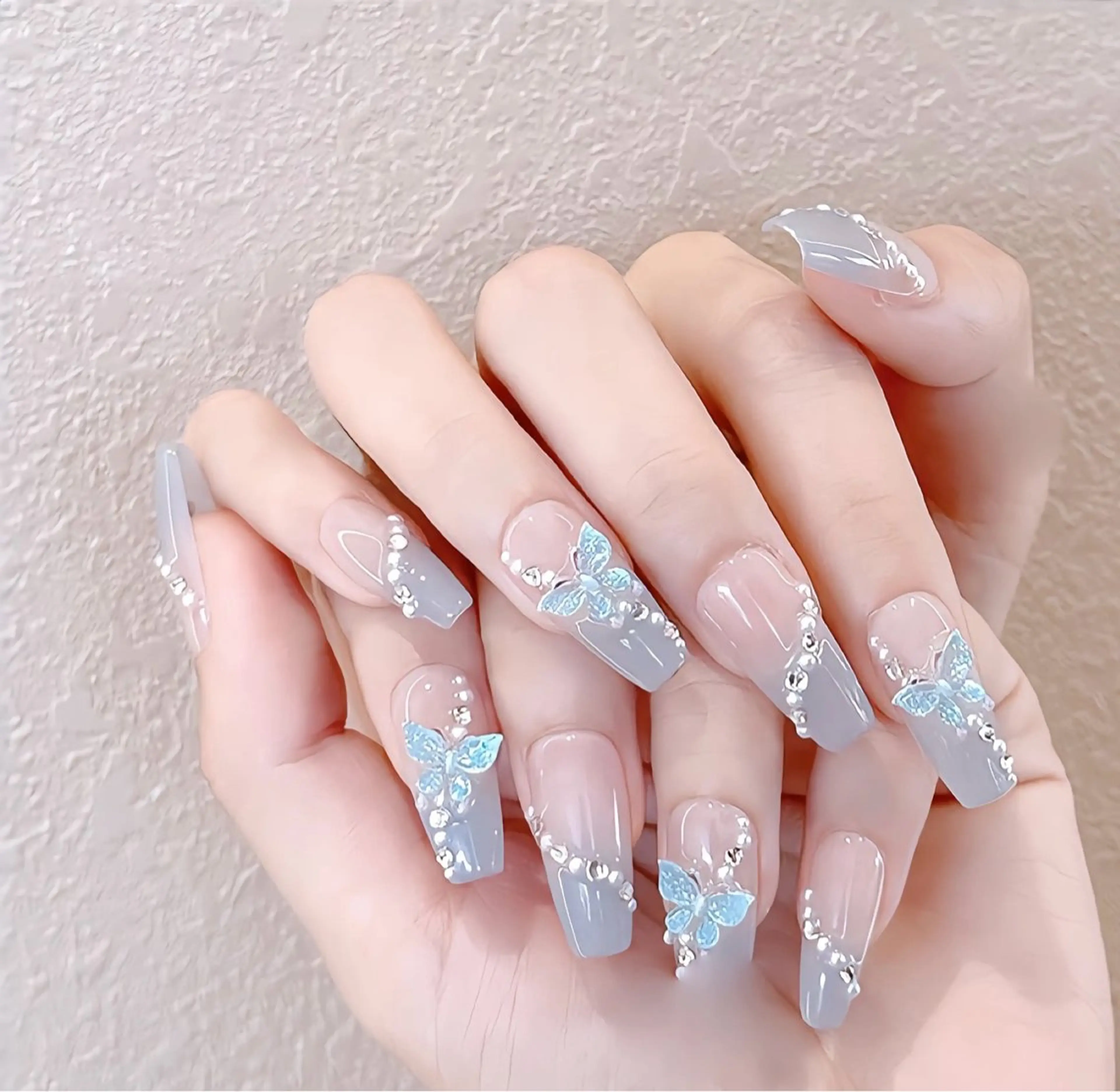 セミロング ハンドネイル Hanaai Salon新宿店のネイルデザイン