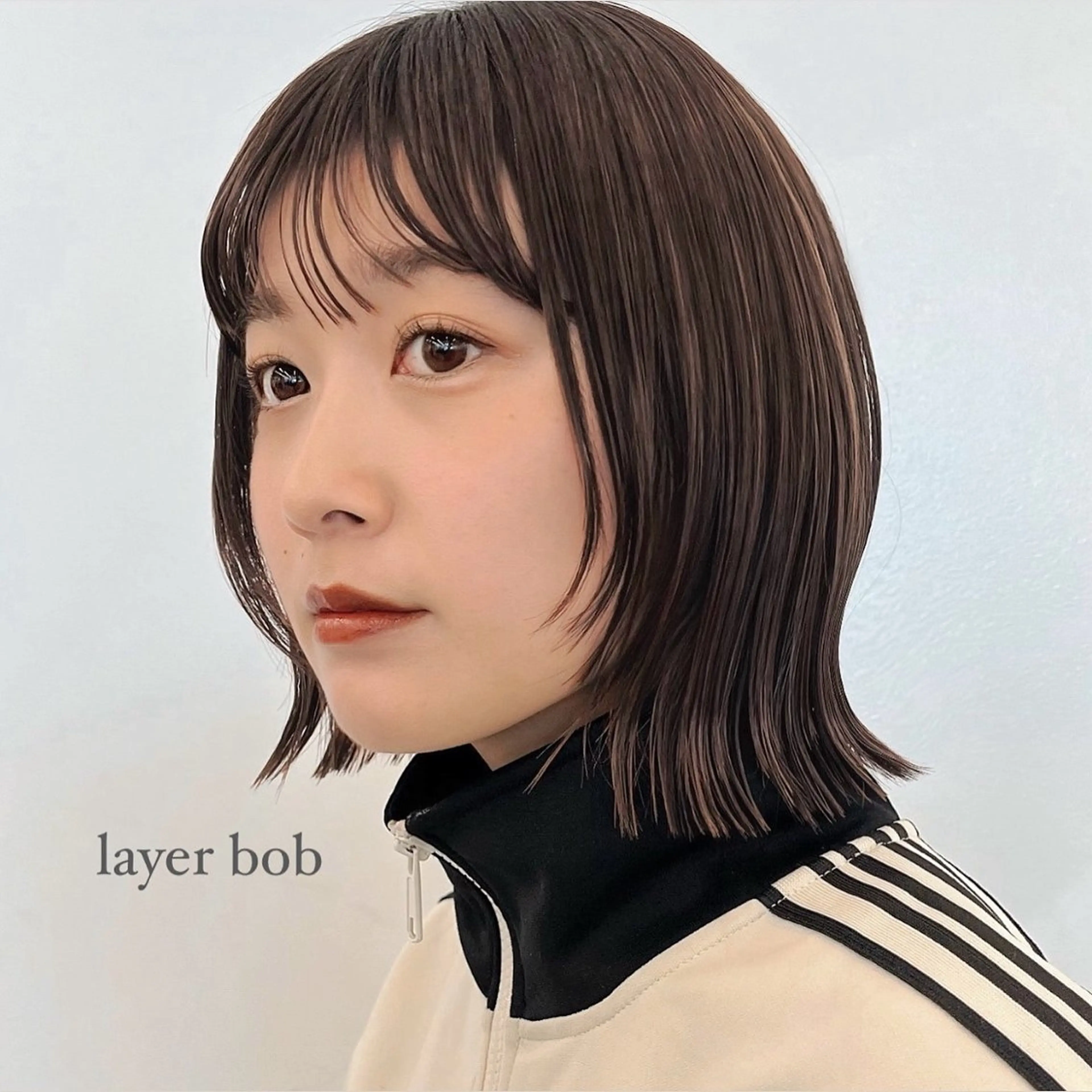 ショート カラー ヘアアレンジ ボブレイヤー ボブ 顔周りカット レイヤーカット カット ヘアカラー トリートメント 🌱ボブ/レイヤー/ ベージュ/あやみ✨のヘアスタイル