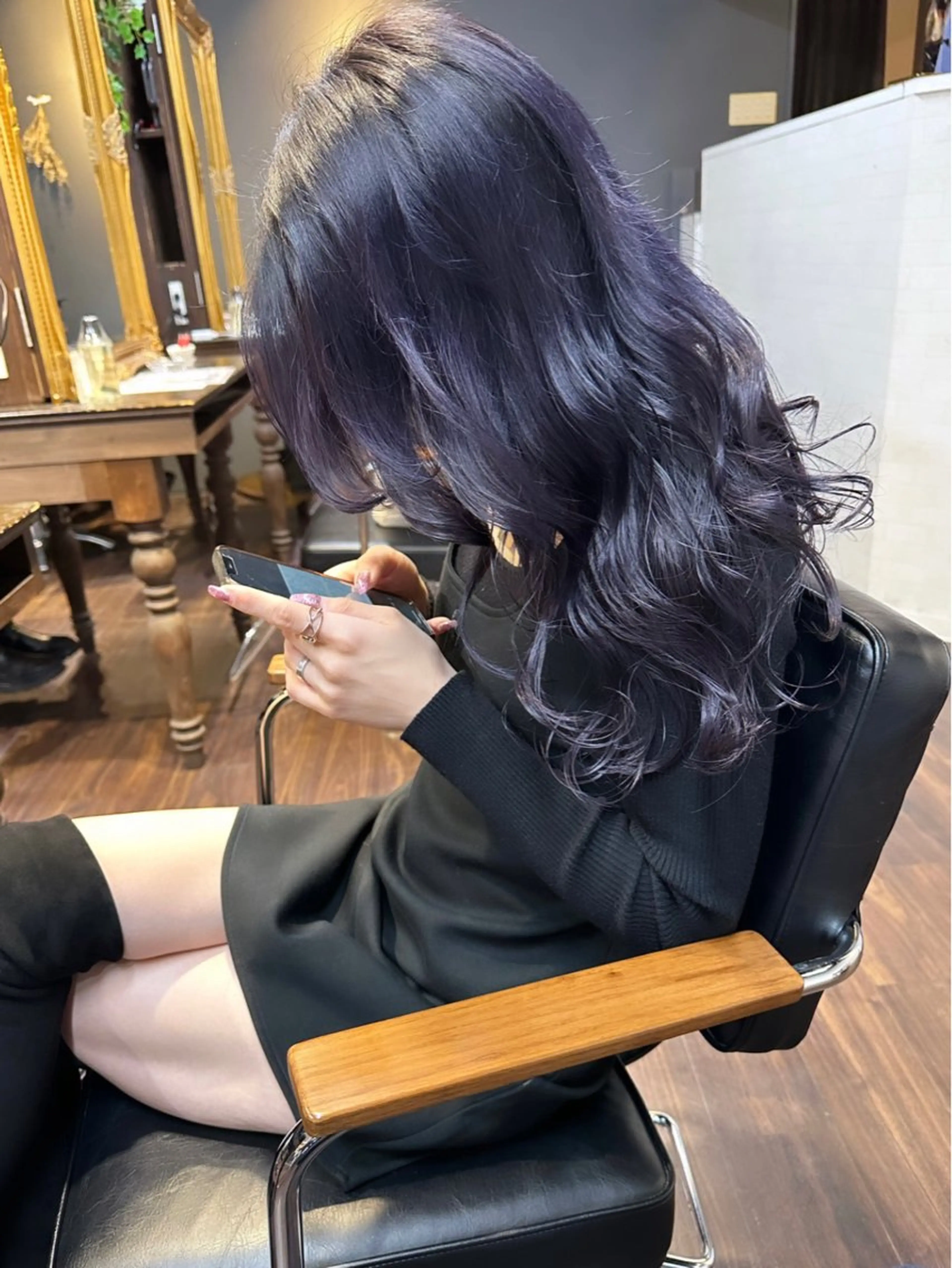 セミロング カラー ヘアアレンジ ブリーチ ケアブリーチ ダブルカラー イヤリングカラー ハイトーンカラー カット ヘアカラー トリートメント 心斎橋ダブルカラー ボブ/レイヤーのヘアスタイル