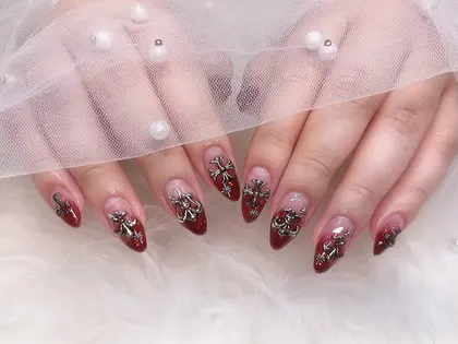 ネイルデザイン・アートカタログ「#クロムネイル #ラメグラ」byY