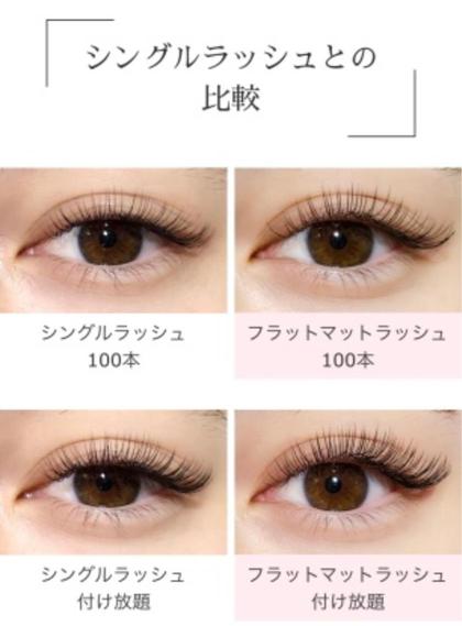 マツエク・まつげパーマデザインカタログ「フラットマットラッシュ入荷 
