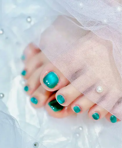 ネイルデザイン・アートカタログ「foot magnet nail ※カラー重ね追