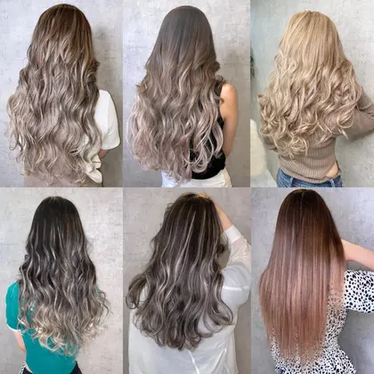 アッシュベージュ80シールエクステ　ベージュ系カラー ダブルカラー #バレイヤージュ #シールエクステ #神戸エクステ