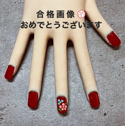 ネイル検定3級 るるさま専用 合格画像 先日、ネイル検定3級の試験がありました！ 生徒さん