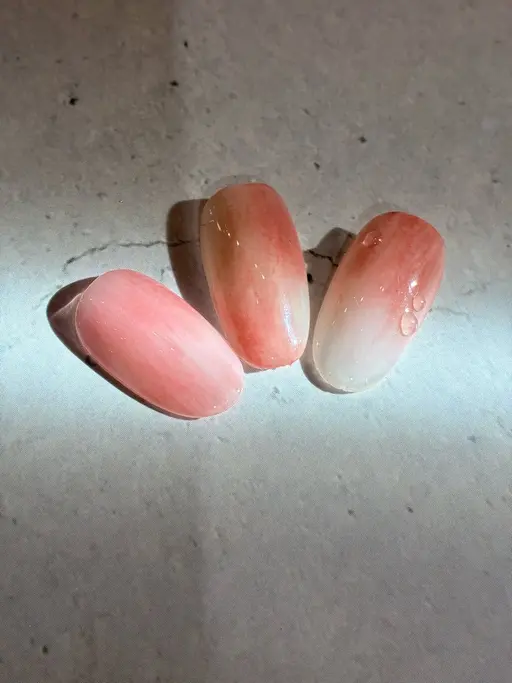 【オフあり】🍑ももネイル🍑色の再現にこだわったももグラデ¥9,900(180分)