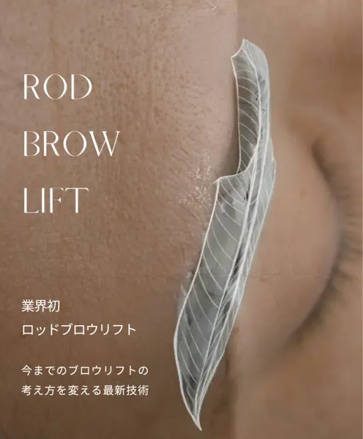【期間限定モニター】貼り付かない毛流れ矯正パーマ「ロッドブロウリフト」+美眉スタイリング