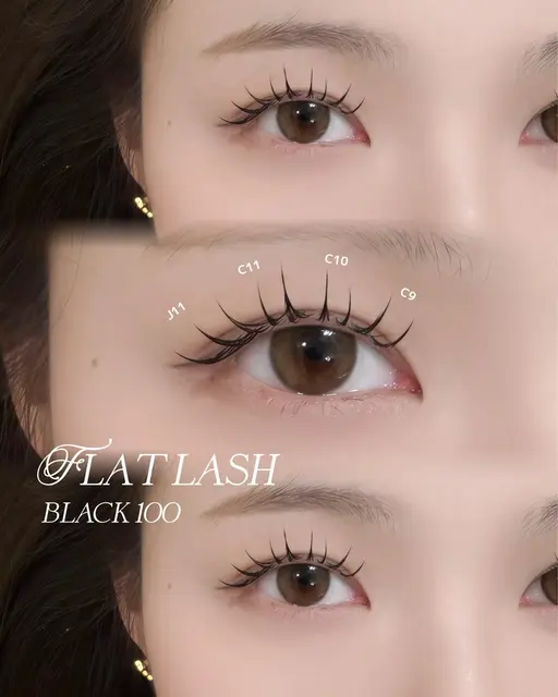 フラットラッシュ 100本🦩コーティング付