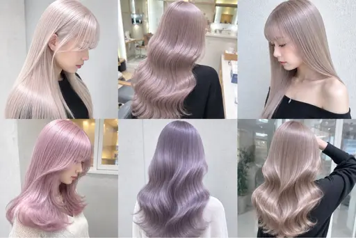 💖人気𝑵𝒐.𝟏💖【カット+艶ハイトーン+髪質改善ケアブリーチ+カラー+髪質改善トリートメント】