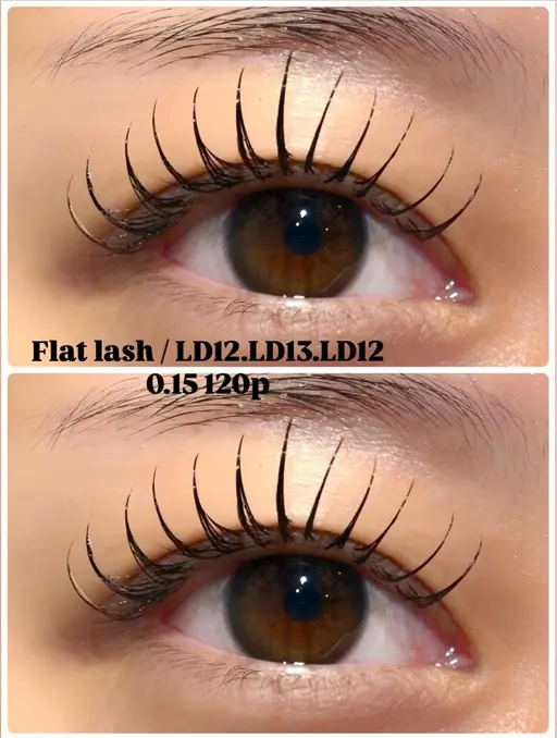 【❣️持続性抜群❣️】LEDフラットラッシュ100本👀✨コーティング付き🧸リペア❌