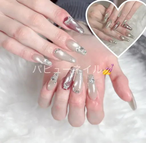 マグネット・ラメ・グラデーシュン チップ出し(オフ無し)