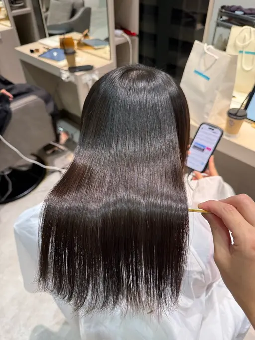 美髪矯正+髪質改善トリートメント