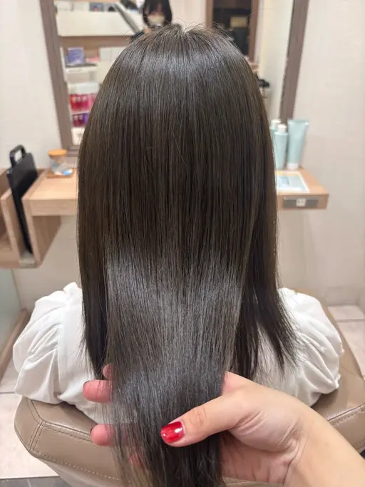【🤍暗髪×透明感🤍】艶感ワンカラー🐰