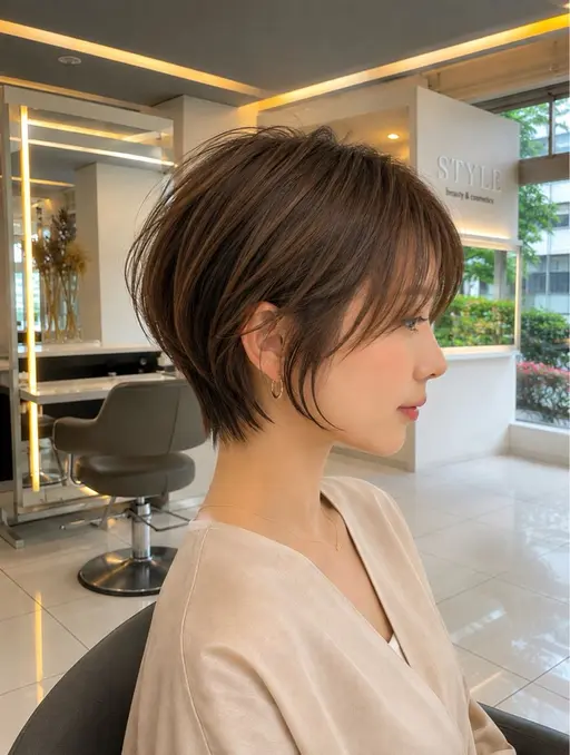 【beforeafterの撮影モニター限定】ショートカット＋ナチュラルカラー＋3ステップトリートメント🥐