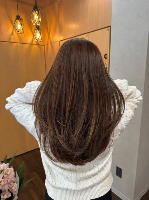 🌹人気No.1🌹カットカラー+酸性ストレート+トリートメント【ダメージ最小限◎1日で全部出来ます✨】