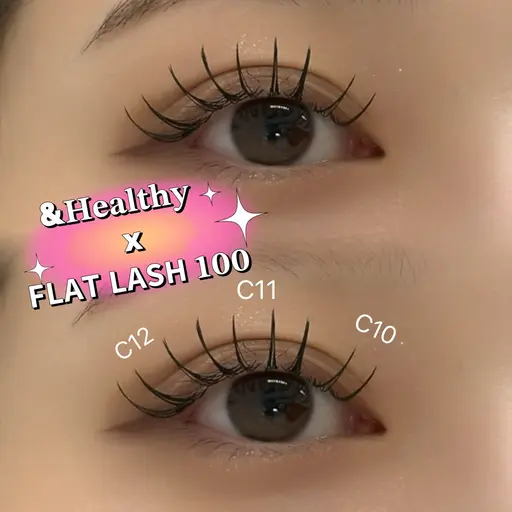 【8月限定】オフあり🙆🏻♀️✨フラットラッシュ100本アンドヘルシー🤍🤍(エクステパーマ)