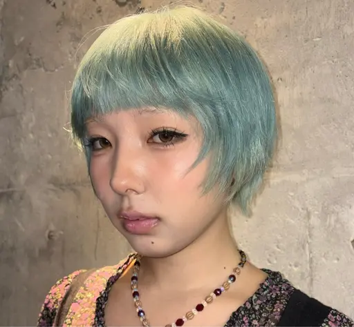 根元ブリーチリタッチ+ケアカラー+整えカット+クイックトリートメント