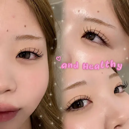 《アンドヘルシー°ʚ🎀ɞ°》LED🉑まつぱ×エクステ100~120本👀🪄+束感コーティング仕上げ