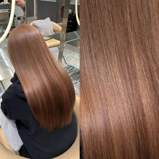 【コスパ最強🌈】【✨️最高級艶髪縮毛✨️+ワンカラー❤️𓈒𓏸+💎ダイヤモンドトリートメント💎】