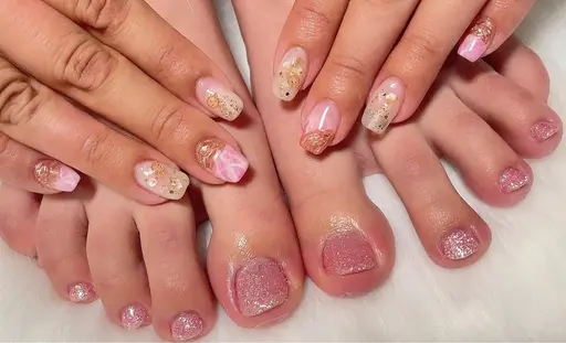 🧡ハンド＆フットジェルネイルセットメニュー🧡ワンカラー【オフなし】