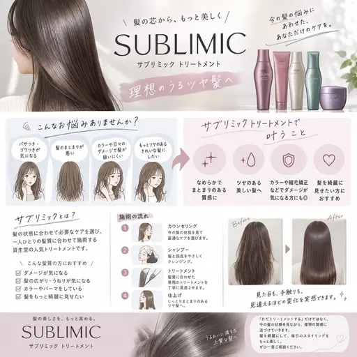 【髪質改善】サブリミック酸熱トリートメント