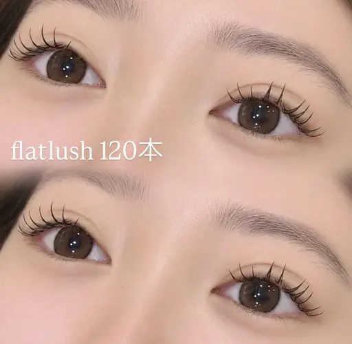 🌟LEDフラットラッシュ80本 オフ込み🌟(1時間15分程度)