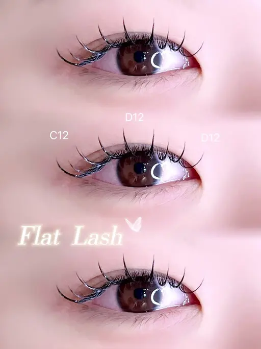 【当日限定♡】フラットラッシュ80～100本 束感コーティング仕上げ.⋆𝜗𝜚𓈒ㅤ‪⋆（オフなし）