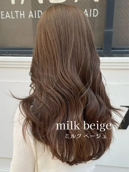 ブリーチなし!Wカラー🤍ナチュラルなベージュcolor
