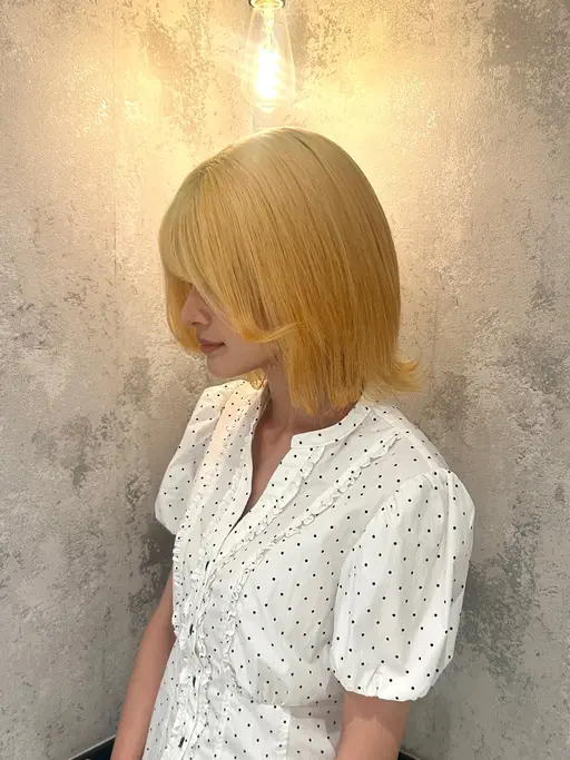 抜きっぱなしブロンドヘア🤍✨️ブリーチ1回