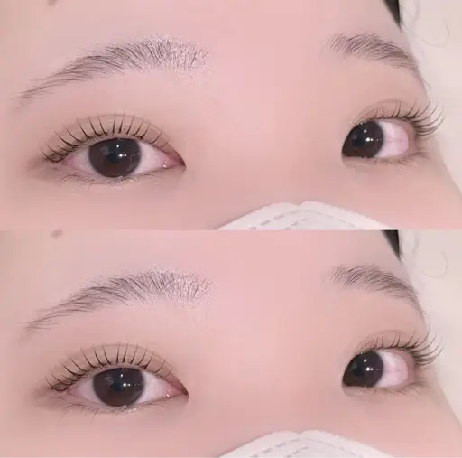 【パーマのモチ🆙🫧】韓国風束感まつげパーマ+アイシャンプー＋美容液コーティングケア付