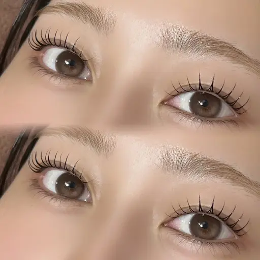 束間まつ毛パーマ+眉WAX