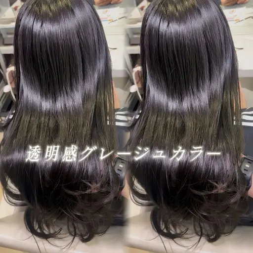 【🪄ケアカラークーポン🪄】🫧透明感カラー➕aujua超音波トリートメント🫧