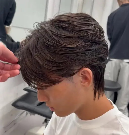 カット ニュアンスパーマ ヘアセット