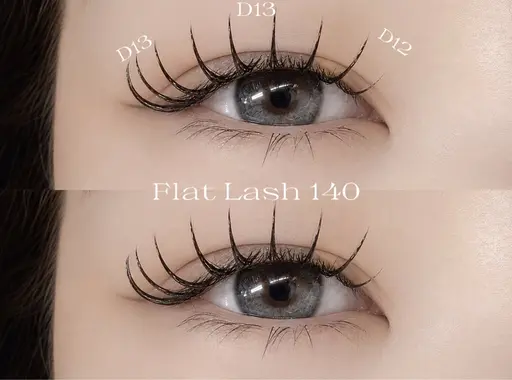 フラットラッシュ100本(オフ◎LED不可）