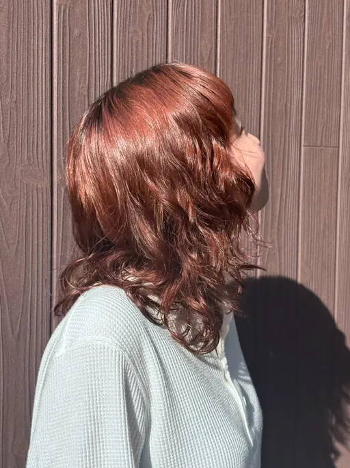 【雰囲気変えてみませんか?✨️】ブリーチなしヘアカラー🤍+シャンプー&ブロー