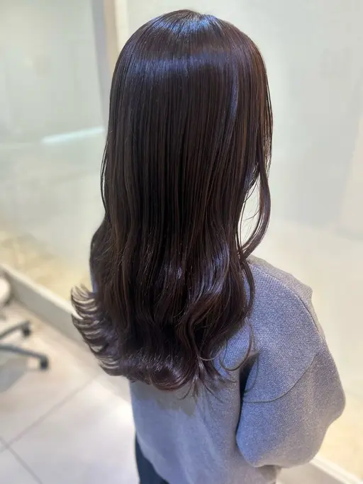 【メンテナンスコース🌸】前髪カット+艶カラー＋３ステップトリートメント
