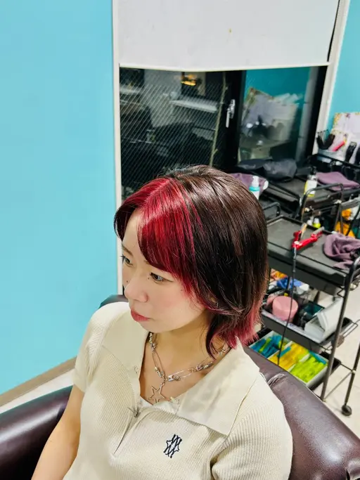 【周りと被らない✨️✨️】特殊デザインカラー+ブリーチ+N.カラー++トリートメント