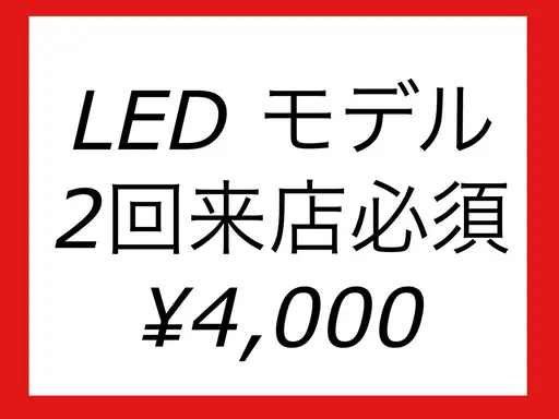 LED フラットラッシュ100本　2回分で¥4000