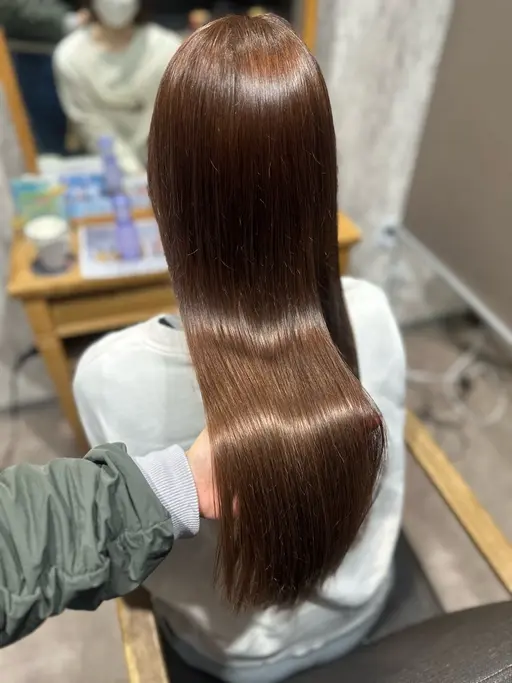 カット(📍5センチ以上のカット)+艶カラー🫧