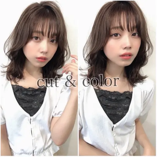 【当日予約限定✨】似合わせcut＆低ダメージ艶カラー(トリートメント希望は別途)¥9900