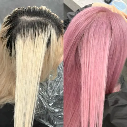 【🦋リタッチクーポン🫧‪】⌇ハイトーンリタッチ＋﻿カラー🧝🏻‍♀️⌇