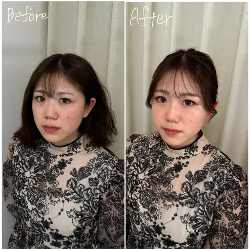【今月限定💞】【☀️顔出しあり☀️/ヘアセット+メイク💄🪞】~ 参列/推し活/デート/お出かけなどにおすすめ🫧