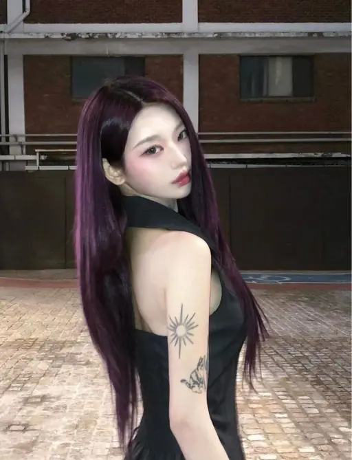 🌹モデル様募集🌹ワインレッド/カシスレッド暖色艶々ワンカラー💋➕トリートメント🦋