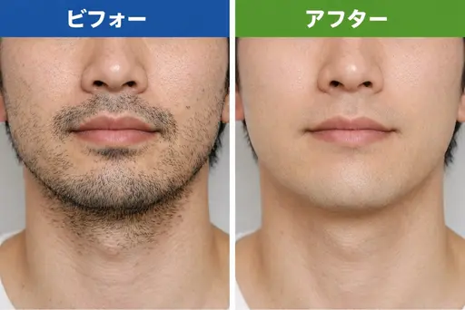 毎朝が楽になる✨️ヒゲ脱毛🪒