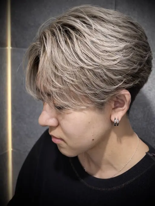 この夏派手に‼️men'sカット+ブリーチ込み+オンカラー👑
